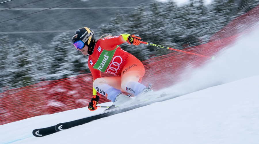 Lara Gut-Behrami, guanyadora de l'eslàlom gegant de la Copa del Món a Soldeu (Oriol Molas)