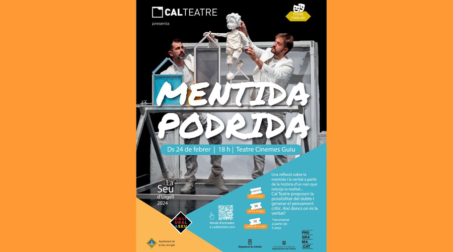 Cartell de l'espectacle infantil "Mentida podrida"