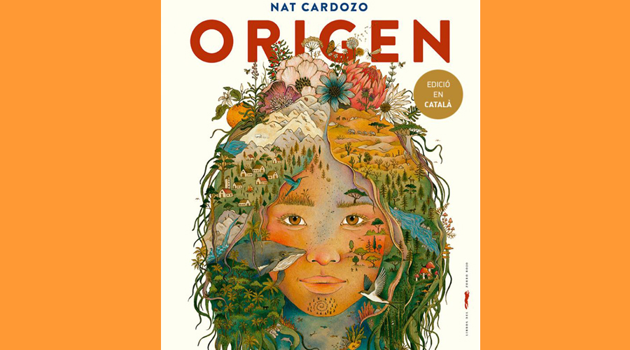 Coberta del llibre infantil "Origen", de Nat Cardozo