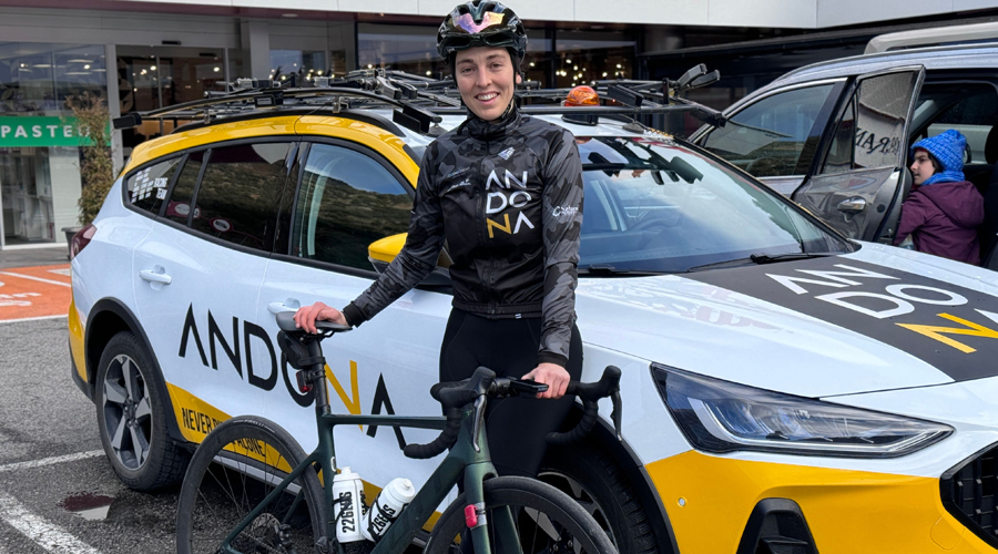 La ciclista andorrana, Raquel Balboa (Andona Racing)