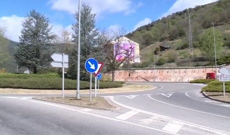 Rotonda de la Seu d'accés a Andorra per l'N-145