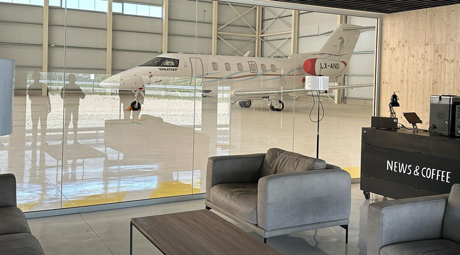 La nova terminal privada d'Andorra Aviation Group a l'Aeroport de la Seu (Foto: Andorra Aviation Group)