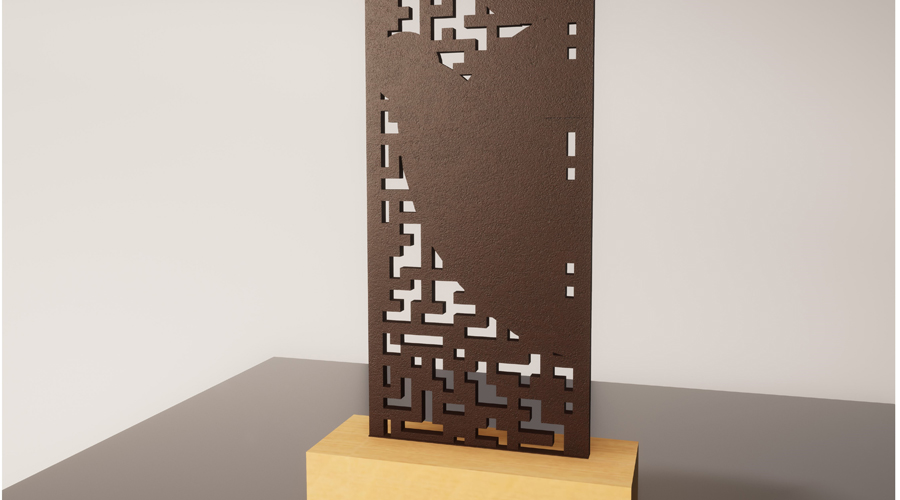 El trofeu espera al nou guanyador dels Premis Unicef Andorra 2023 (Unicef Andorra)