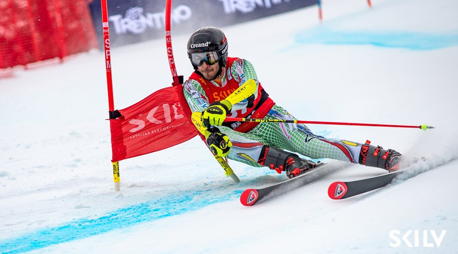 L'andorrà, Àlex Rius, competint a Pozza di Fassa