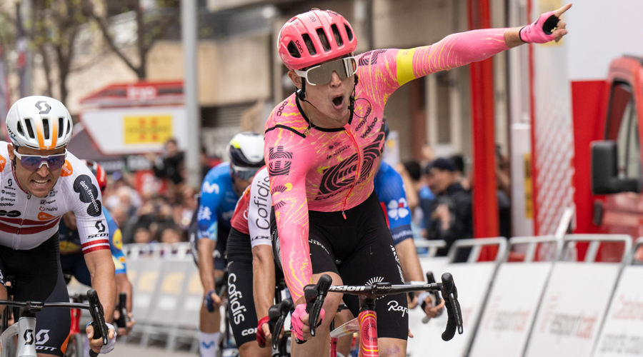 Marijn van den Berg (EF Education-EasyPost) guanyador de l'etapa Sort - Lleida (Volta Ciclista a Catalunya)