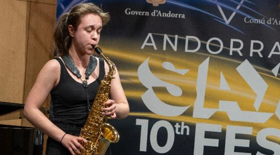 Léna Ducros, Premi Fimarge, guanyadora del VII Concurs de Joves Saxofonistes 2023 en la categoria D