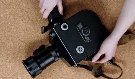 Una càmera gravadora de cinema