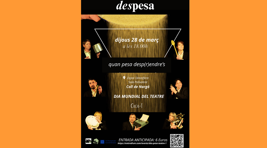 Cartell anunciant l'obra de teatre "Despesa" a Coll de Nargó