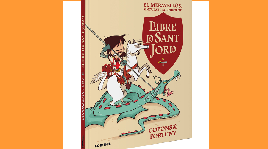 Portada del llibre "El meravellós, singular i sorprenent llibre de Sant Jordi"