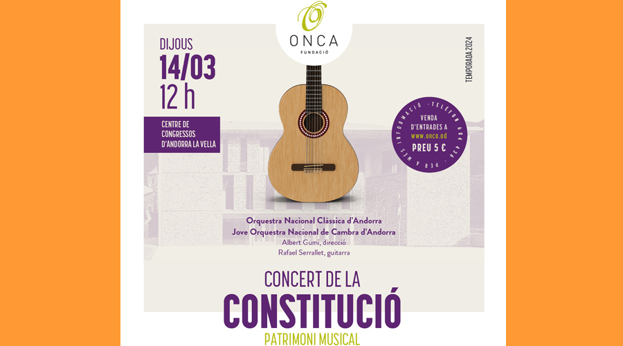 Cartell anunciador del concert de la Constitució (ONCA)