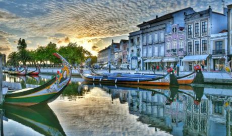 Una bella foto de postal d'Aveiro