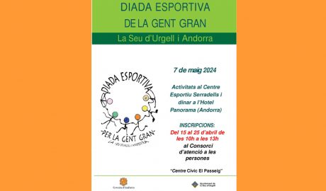 Cartell anunciant la Diada Esportiva de la Gent Gran la Seu i Andorra 2024