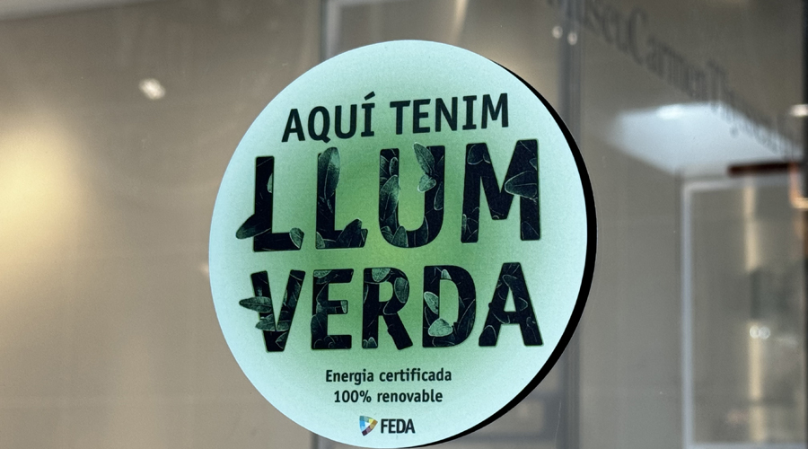 El segell Llum Verda emès per FEDA ja llueix a l'MCTA (museu)