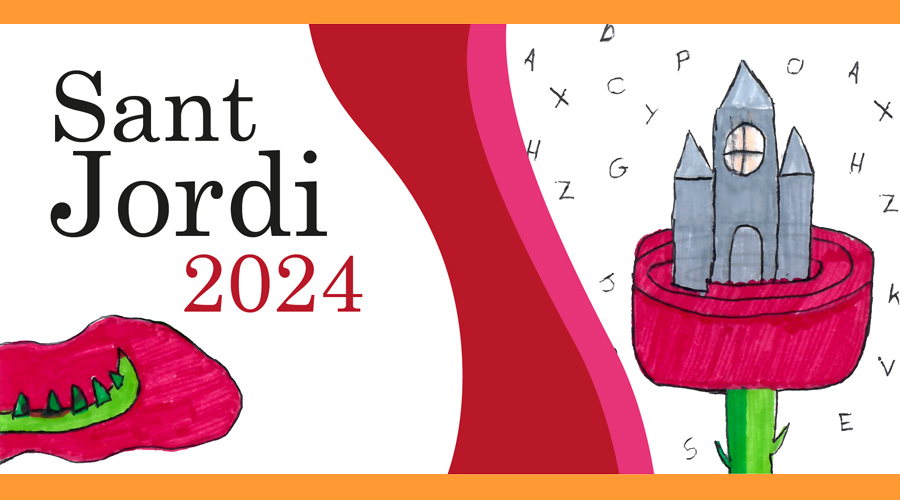 Imatge gràfica del Comú d'Escaldes-Engordany per a aquest Sant Jordi (Comú)