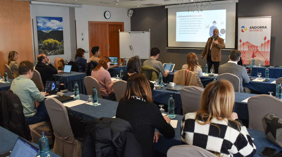 Una sessió de treball del Programa Growth (Andorra Business)