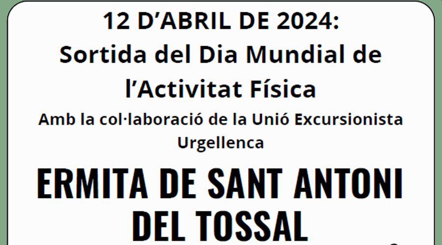 Cartell de la Caminada a Sant Antoni del Tossal