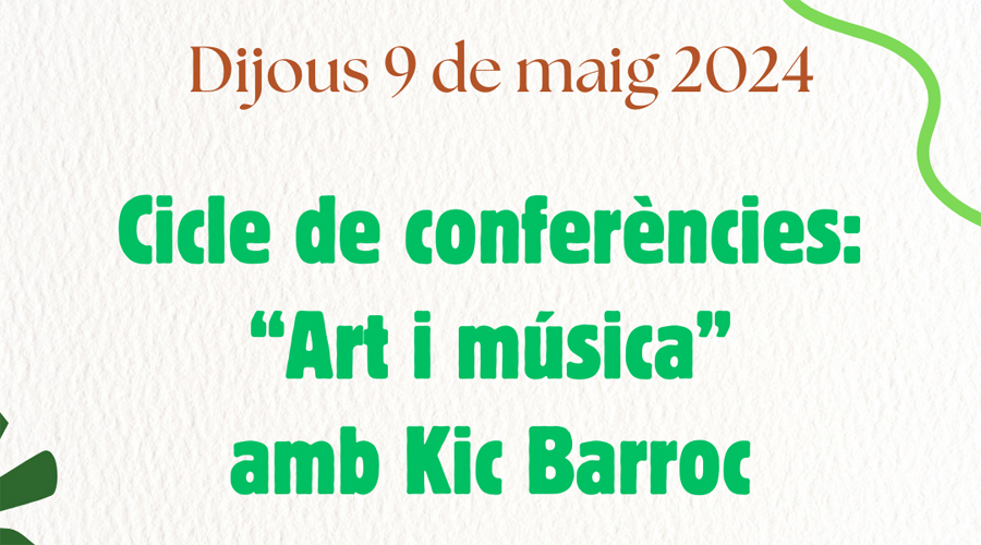 Cartell de la conferència que organitza l'MCTA (museu)