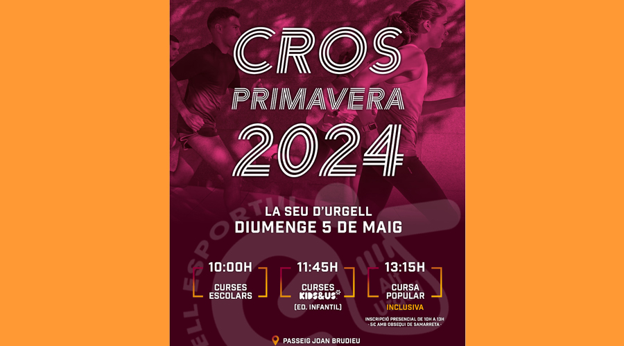 Cartell anunciador del Cros de Primavera 2024