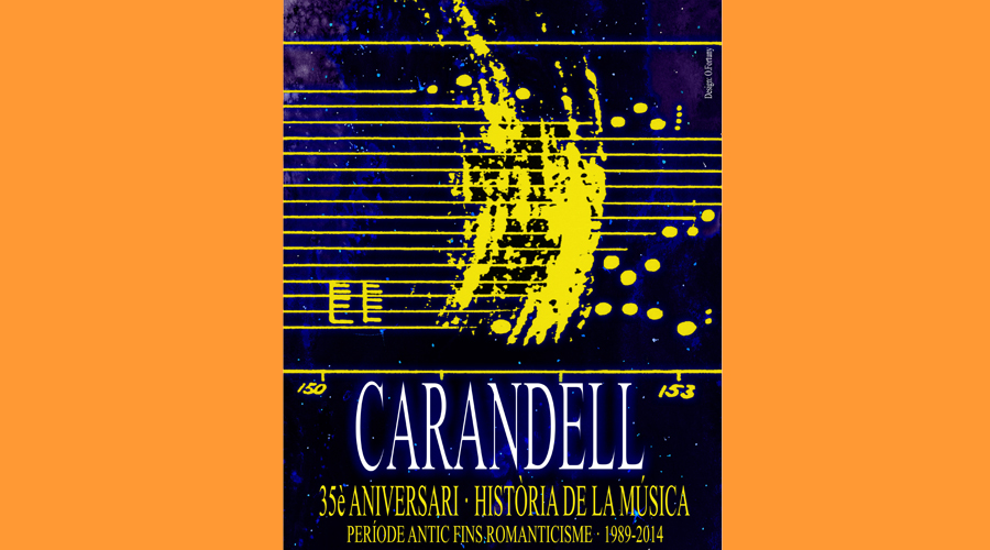 Cartell anunciador de la conferència de Joan Carandell (Aj. la Seu)