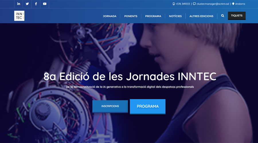 Web per a inscriure's a les jornades INNTEC 2024