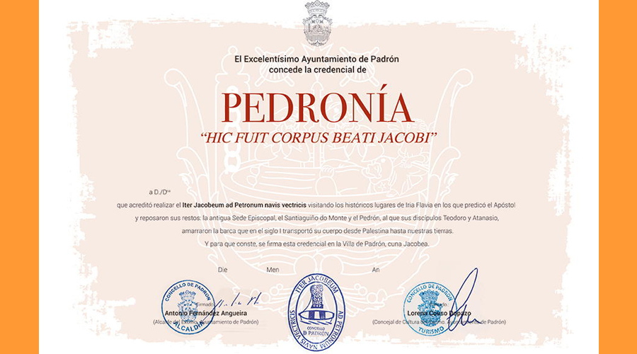 Un diploma conforme s'ha completat la Pedronía (padronturismo.gal)