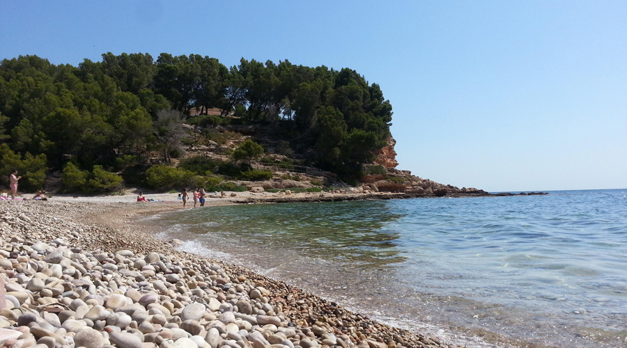 La platja del Torrent del Pi, a l'Ametlla de Mar (Terres de l'Ebre)