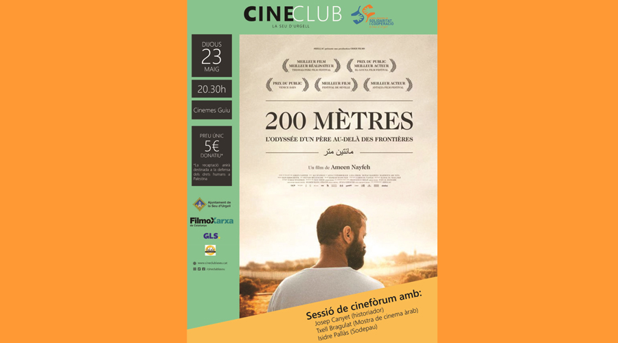 Cartell de la pel·lícula "200 metres" (Aj. la Seu)