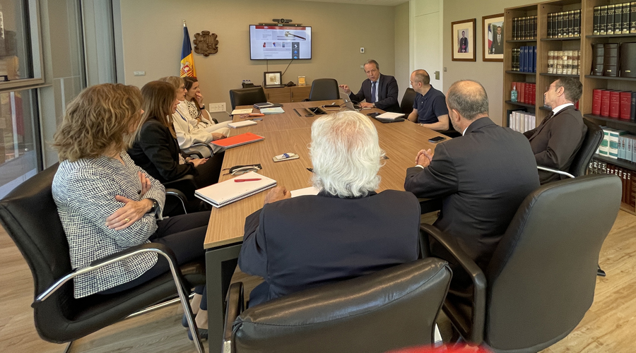 Reunió entre membres del Consell Superior de la Justícia i del CENDOJ espanyol (CSJ)