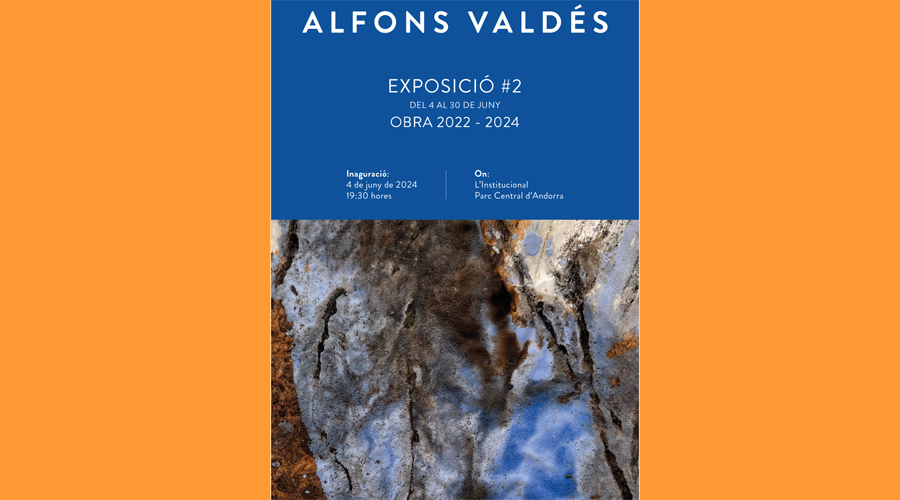 Cartell anunciant l'exposició d'Alfons Valdés a l'Institucional (la Xarranca)