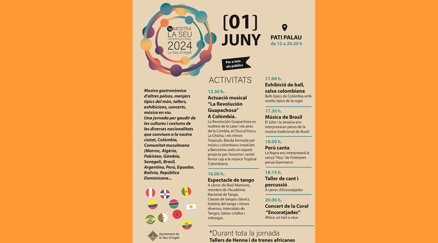 Cartell de la 1a Mostra la Seu Intercultural (Aj. la Seu)