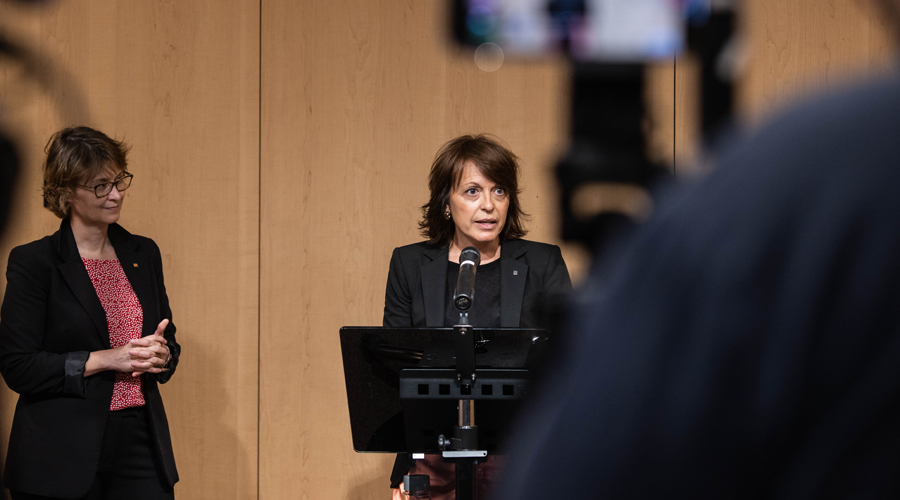 Anna Vives el dia de la presentació de la Delegació (Govern.cat)