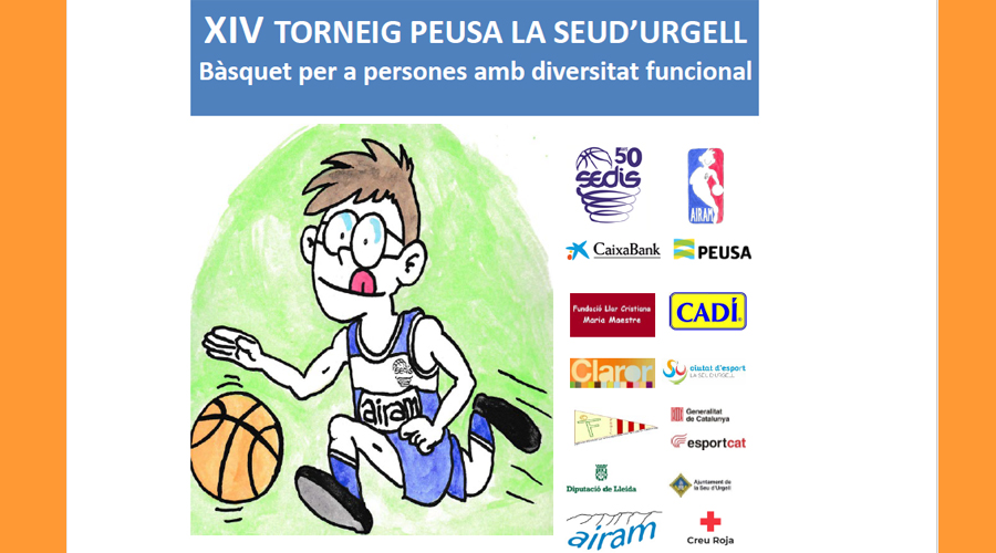 Cartell del Torneig PEUSA de bàsquet (Aj. la Seu)