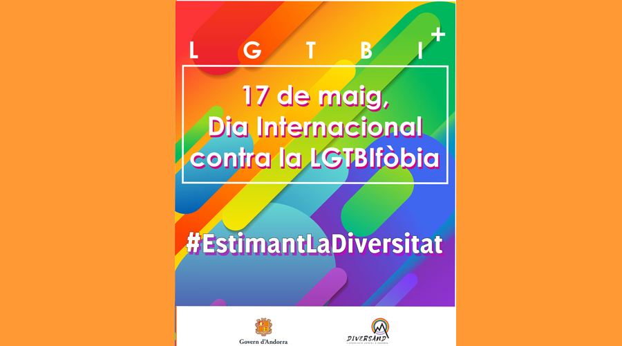 Cartell anunciador del Dia Internacional contra la LGTBIfòbia (SFG)