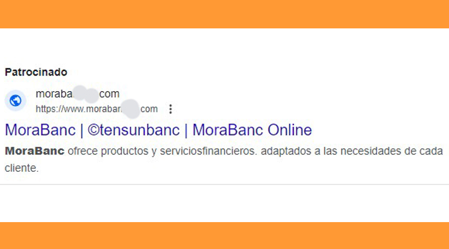 L'entitat demana als clients que hi contactin si poden haver estat estafats (MoraBanc)