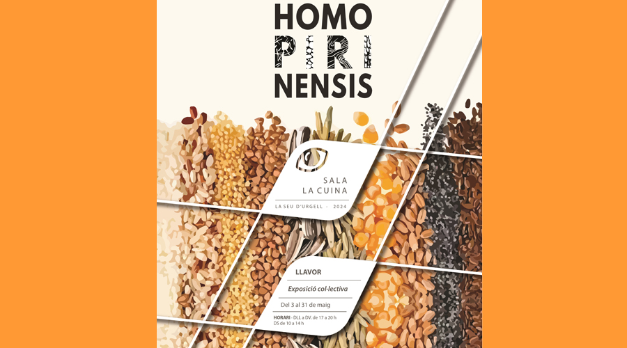 Cartell anunciant la mostra "Llavor" (Aj. la Seu)