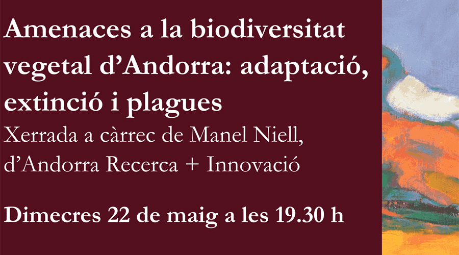 Cartell de la xerrada organitzada per Andorra Recerca + Innovació (AR+I)