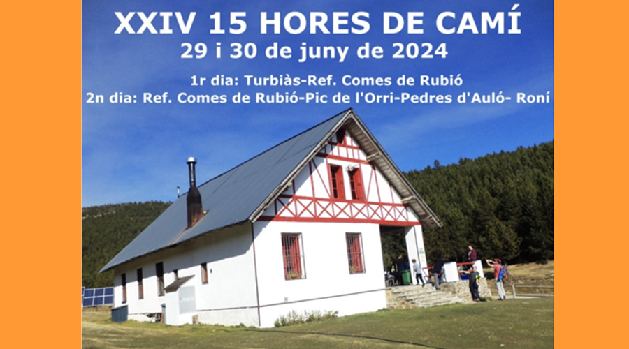 Cartell de la 24a edició de les 15 Hores de Camí