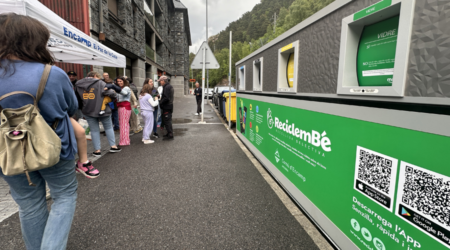 Els contenidors intel·ligents a la zona de la Bartra (Comú d'Encamp)