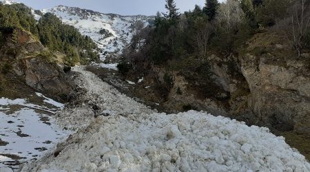 Una allau registrat al Pirineu català