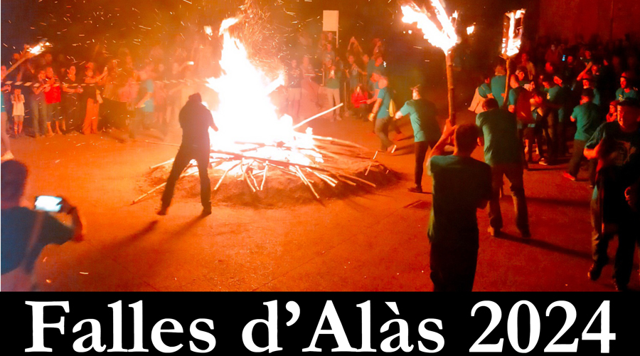 Cartell anunciador de les falles d'Alàs 2024 (CCAU)