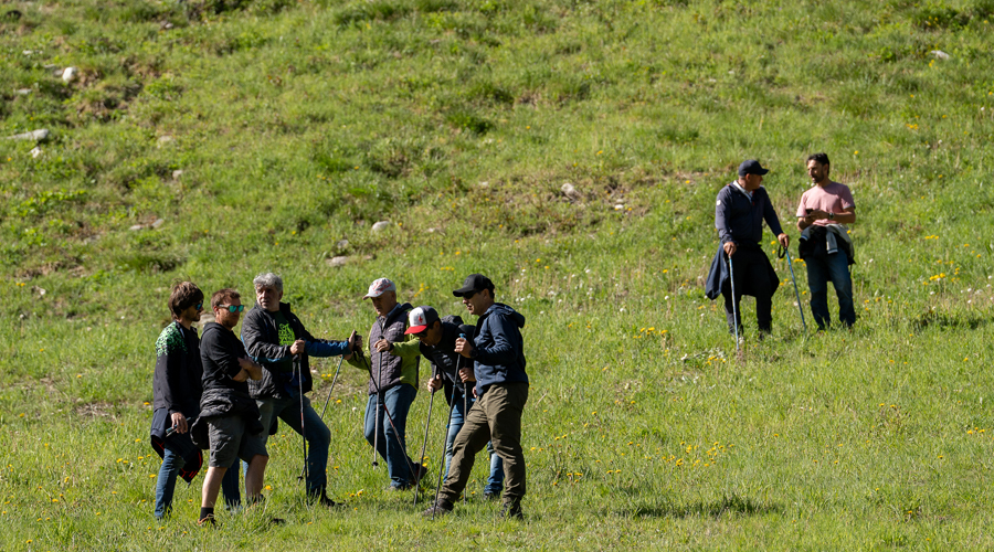 Membres de la FIS i organitzadors de la prova a la pista Avet (organització)