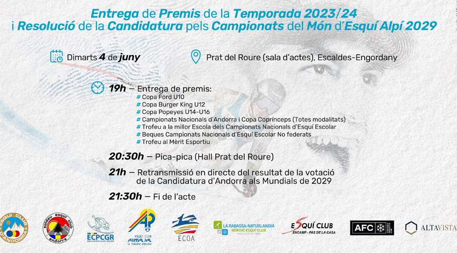 Programa d'actes previst per a dimarts (FAE)