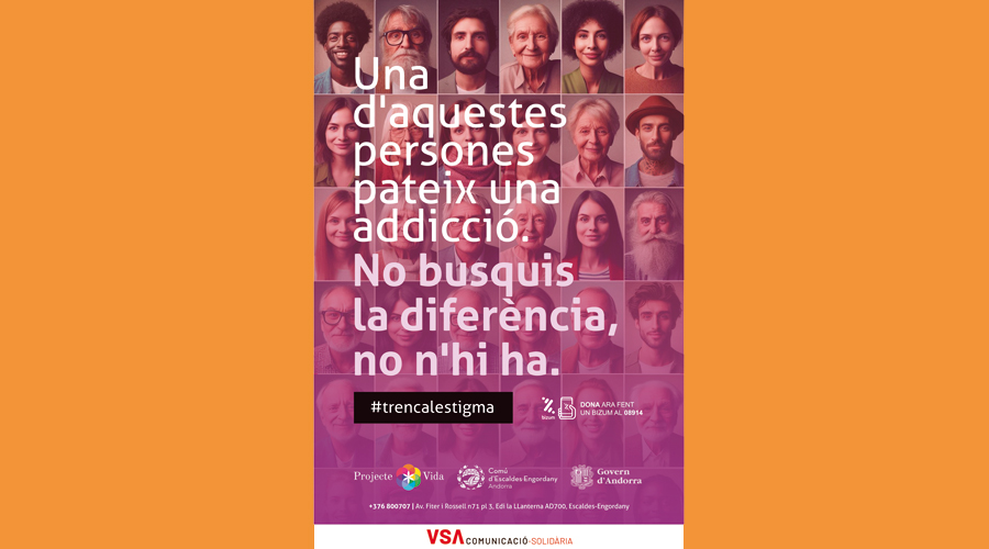Cartell difós amb motiu de la campanya (Projecte Vida)