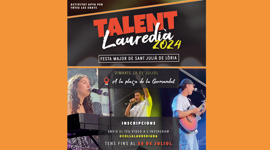 Cartell del Talent Lauredia 2024 (Colla Laurediana)