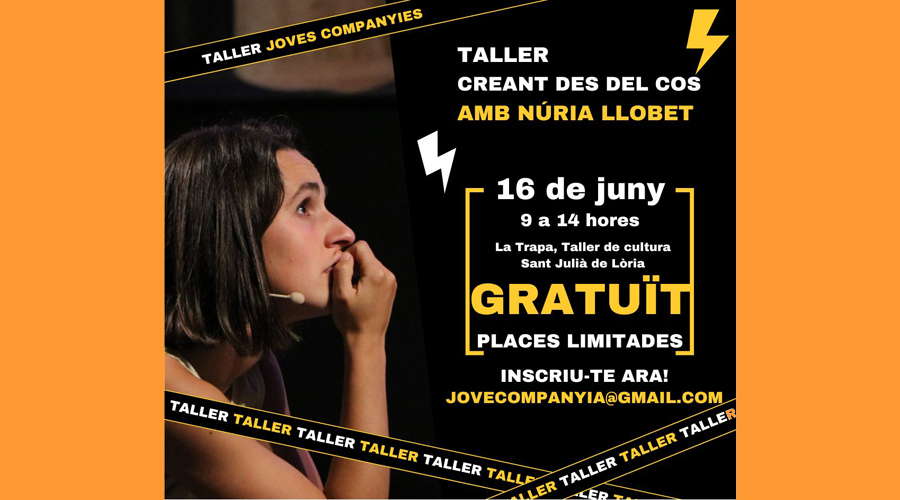 Cartell del taller que se celebrarà el 16 de juny (ENA)