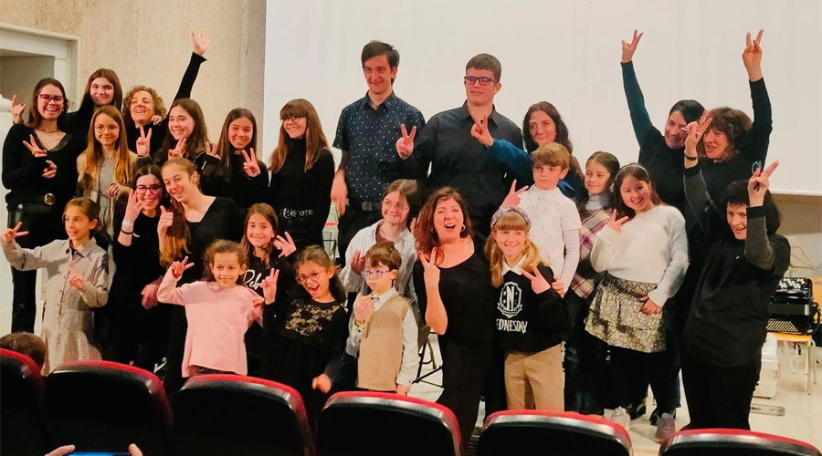 Trobada de joves acordionistes de l'any passat (Aj. la Seu)