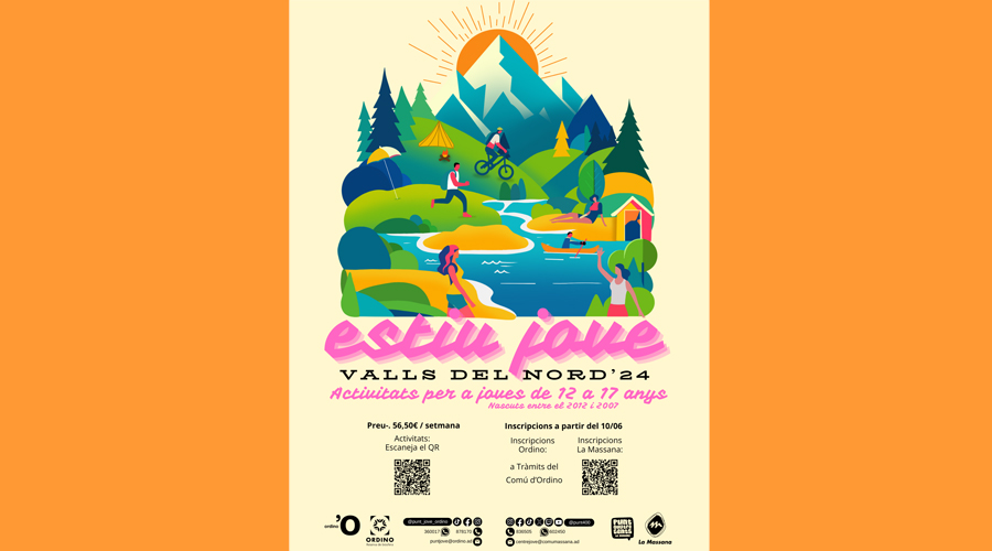 Cartell de l'Estiu Jove 2024 (Comú d'Ordino)