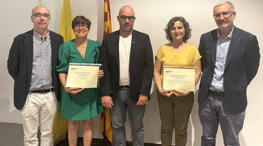 Els representants institucionals i els autors dels projectes becats aquesta convocatòria (Govern.cat)