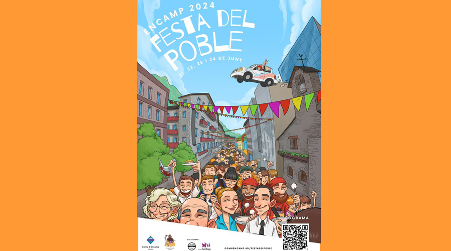Cartell de la Festa del Poble d'Encamp 2024 (Comú)