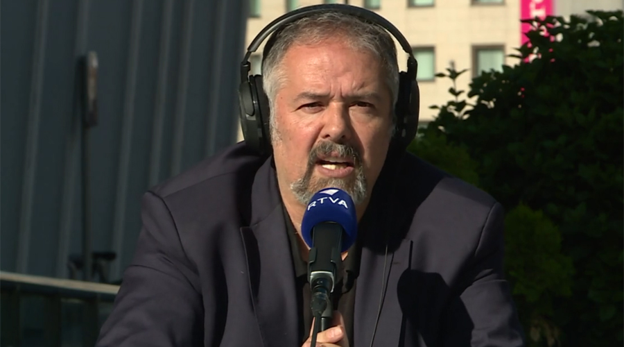 L'impulsor de la campanya, el periodista Gabriel Fernández (ATV)